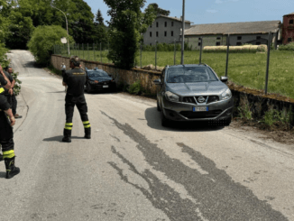 travolto Castel di Sangro, vigili del fuoco sul posto