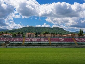 Squadra del Napoli in allenamento allo stadio Patini di Castel di Sangro